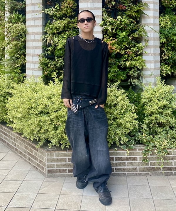 はるひむさんの「BEAMS WOMEN｜maturely / メッシュ トップ ロングスリーブ」を使ったコーディネート