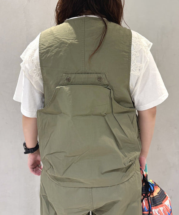 kawaiさんの「BEAMS WOMEN｜コットンウェザー ハンティングベスト オールインワン」を使ったコーディネート