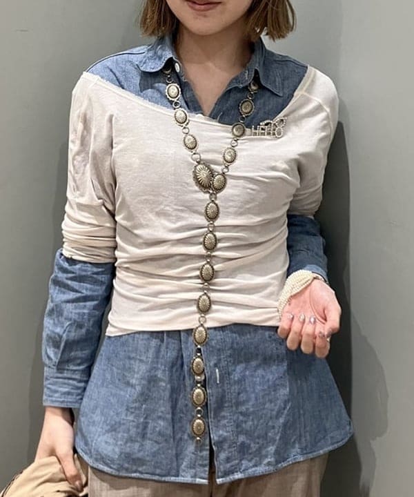 小原 もこさんの「BEAMS WOMEN｜maturely / コットン シルク ジッパー ブルゾン」を使ったコーディネート