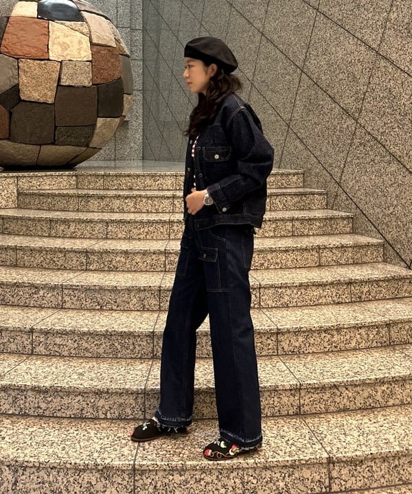 ばるたんさんの「BEAMS WOMEN｜デニム ブッシュ パンツ」を使ったコーディネート
