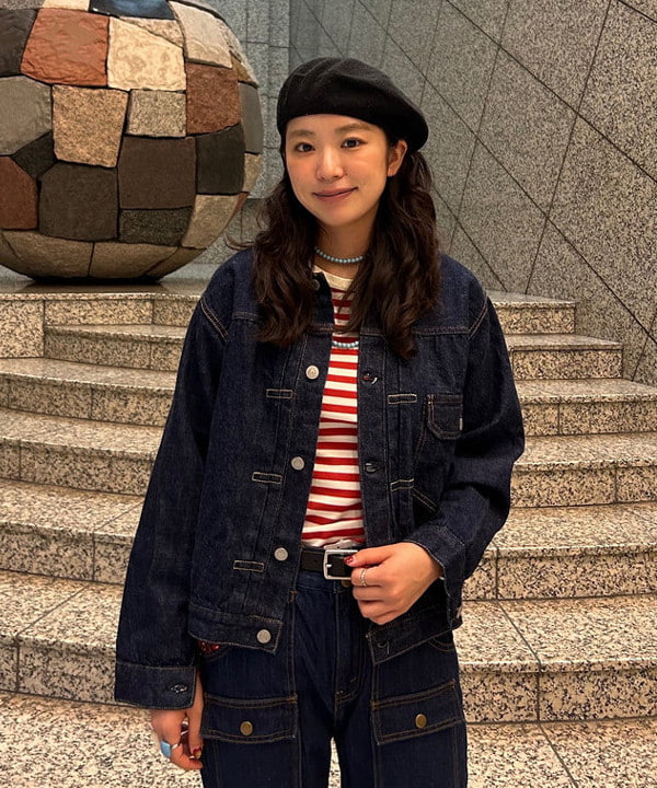 ばるたんさんの「BEAMS WOMEN｜デニム ブッシュ パンツ」を使ったコーディネート