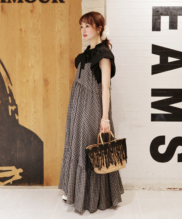 Joさんの「BEAMS WOMEN｜ボウタイ フレンチ パフスリーブ ブラウス」を使ったコーディネート