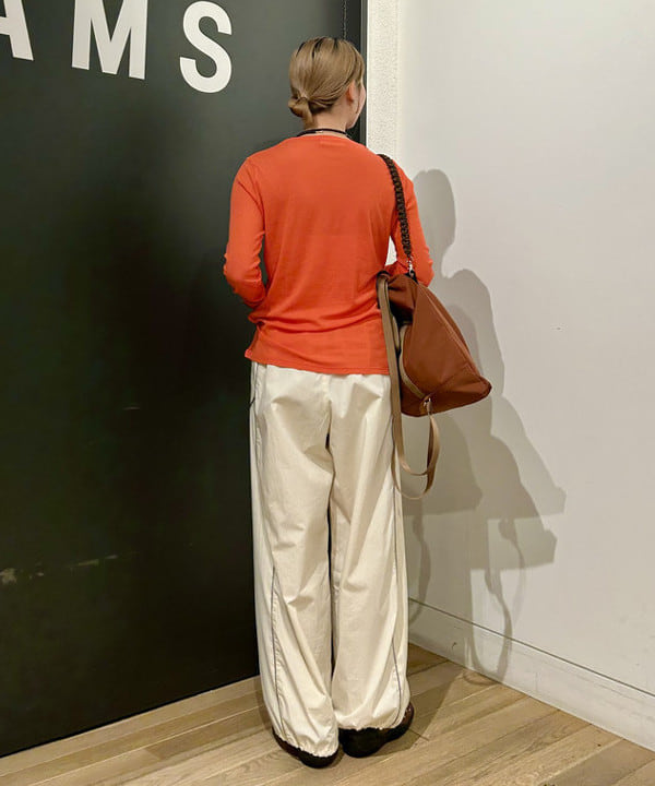 早川 萌子さんの「BEAMS WOMEN｜シアーコットン ロングスリーブT」を使ったコーディネート