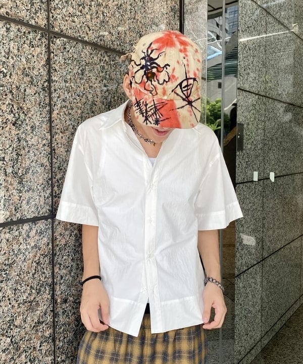 はるひむさんの「BEAMS WOMEN｜AK+1 / ハーフスリーブ コットン シャツ」を使ったコーディネート