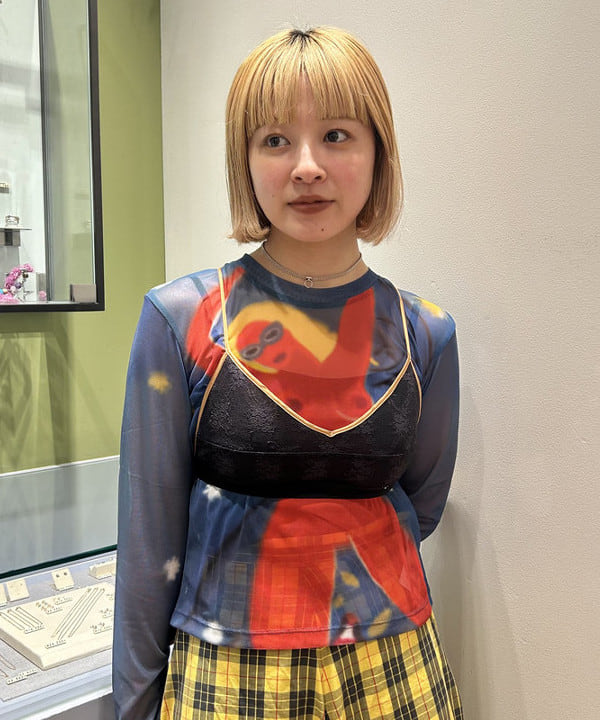 ナカノ アイさんの「BEAMS WOMEN｜フラット ボールチェーン ネックレス」を使ったコーディネート