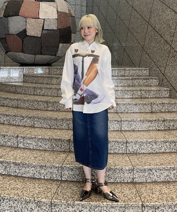 まゆちゃんさんの「BEAMS WOMEN｜ダブル ベルト ヒール パンプス」を使ったコーディネート