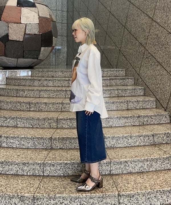 まゆちゃんさんの「BEAMS WOMEN｜ダブル ベルト ヒール パンプス」を使ったコーディネート