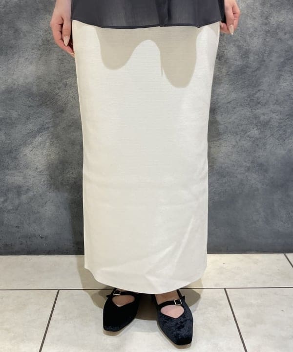 菜月さんの「BEAMS WOMEN｜ポリエステル ウール トロピカル シアー シャツ」を使ったコーディネート