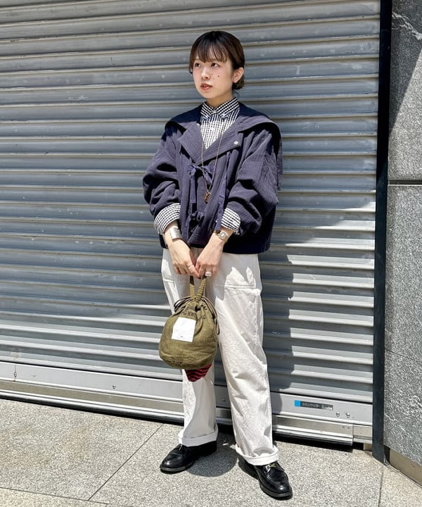 ナツハさんの「BEAMS WOMEN｜コットン ミリタリー フード ジャケット」を使ったコーディネート