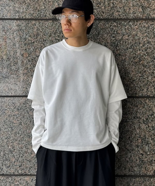 配島 孝明さんの「BEAMS WOMEN｜レイヤード Tシャツ」を使ったコーディネート