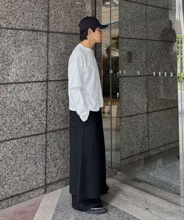 配島 孝明さんの「BEAMS WOMEN｜レイヤード Tシャツ」を使ったコーディネート