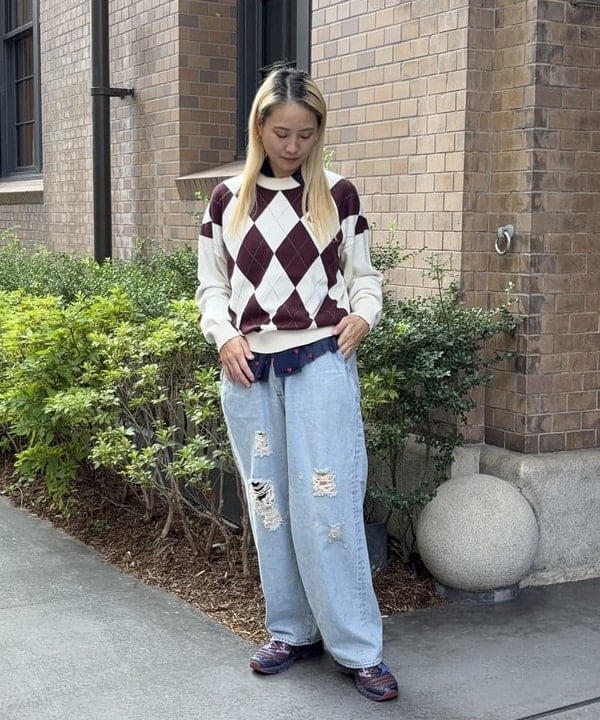 【みさきゃん】 by BEAMS DESIGN セットアップ B:MING LIFE STORE by BEAMS｜【2点セット】スラブ テレコ