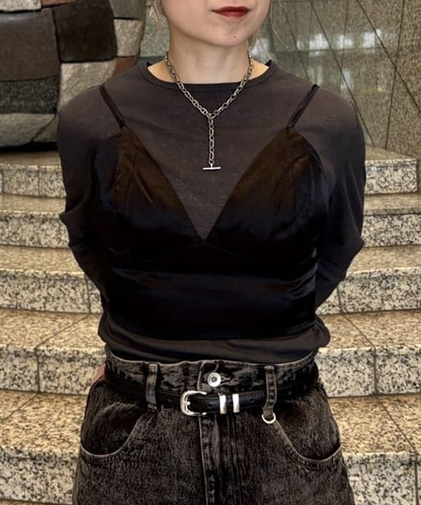 YABUさんの「BEAMS WOMEN｜デニム ハーフ パンツ」を使ったコーディネート