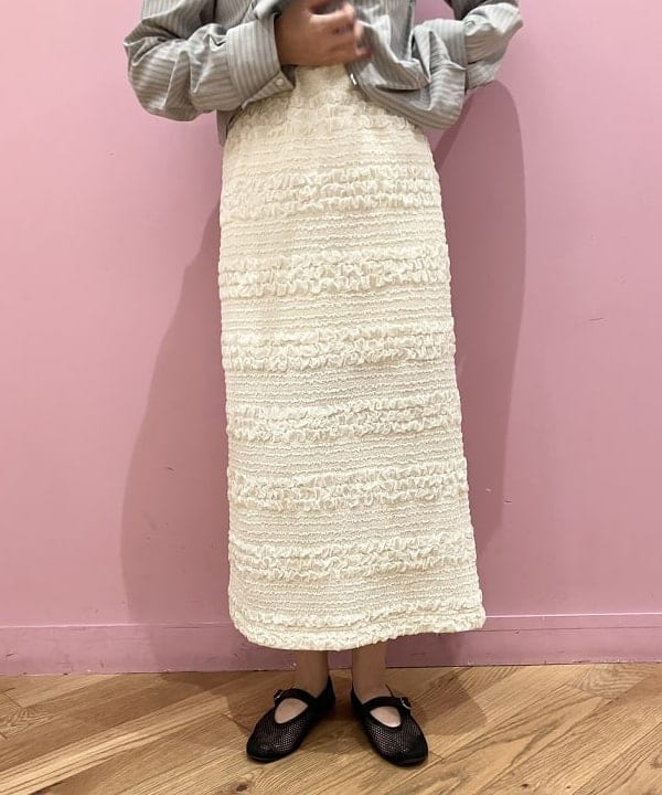 晶さんの「BEAMS WOMEN｜ストライプ ジップ シャツ」を使ったコーディネート