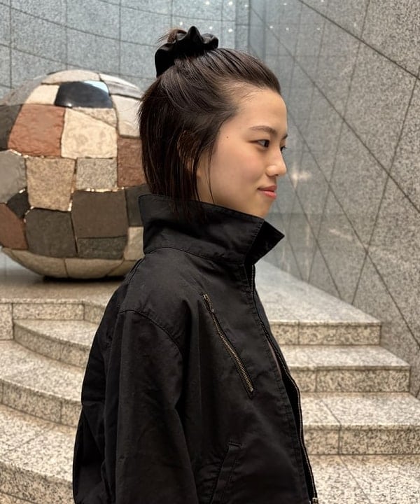 吉田 花さんの「BEAMS WOMEN｜maturely / コットン シルク ジッパー ブルゾン」を使ったコーディネート