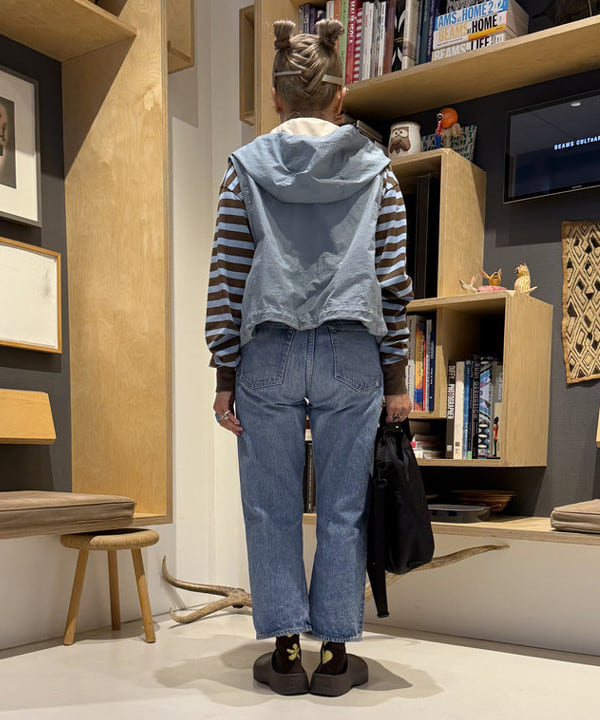 A×BEAMS BOY エィス ビームスボーイ ロングMA-1 ネイビー A（エィス