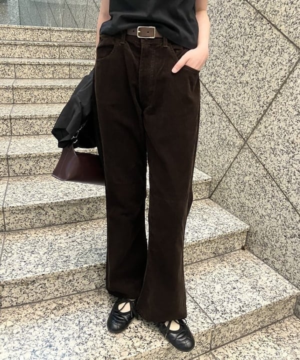 加歩さんの「BEAMS WOMEN｜【別注】GOOD ROCK SPEED / Wicked / リンガー Tシャツ」を使ったコーディネート