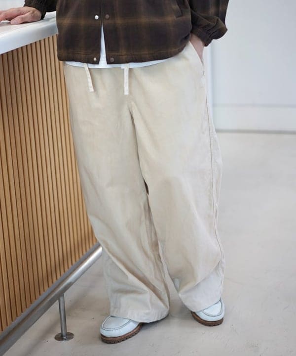 SUDOさんの「BEAMS WOMEN｜ワイド ダスティー イージーパンツ」を使ったコーディネート