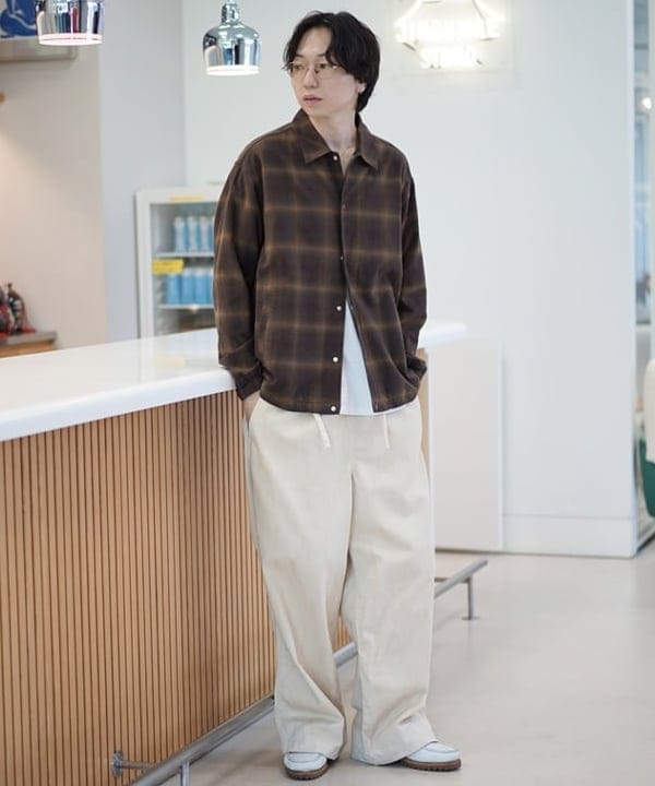 SUDOさんの「BEAMS WOMEN｜ワイド ダスティー イージーパンツ」を使ったコーディネート