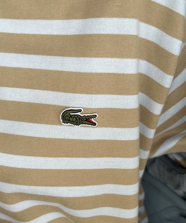 ばるたんさんの「BEAMS WOMEN｜【別注】LACOSTE / ボーダー ハーフスリーブ ドレス」を使ったコーディネート