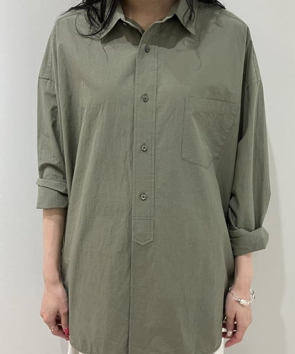 nodokaさんの「BEAMS WOMEN｜TICCA / コットン スクエア ビッグシャツ」を使ったコーディネート