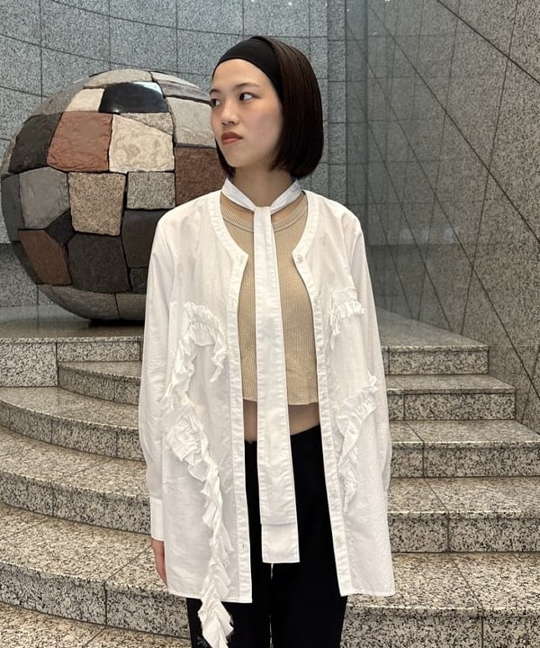 吉田 花さんの「BEAMS WOMEN｜【別注】Anniel / サテン バレエ シューズ」を使ったコーディネート