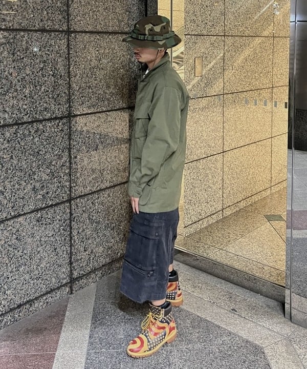 ムファサさんの「BEAMS WOMEN｜フェード カーゴパンツ」を使ったコーディネート