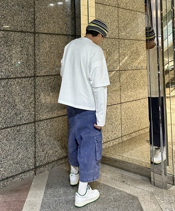 大野 拓海さんの「BEAMS WOMEN｜マルチボーダー ワッチキャップ」を使ったコーディネート