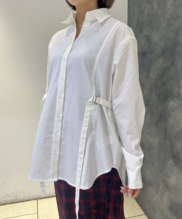 仙田 こころさんの「BEAMS WOMEN｜チェック シャーリング タイトスカート」を使ったコーディネート