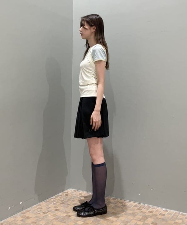 加歩さんの「BEAMS WOMEN｜【別注】FRED PERRY / Pleated Shorts」を使ったコーディネート