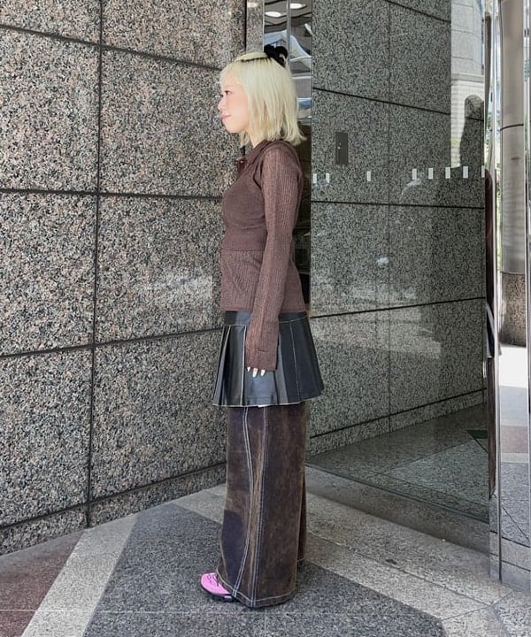 まゆちゃんさんの「BEAMS WOMEN｜RBS / RIBポロ ベストセット」を使ったコーディネート