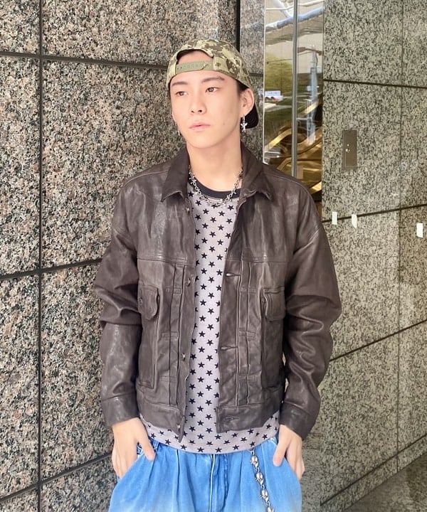 はるひむさんの「BEAMS WOMEN｜シープレザー ショート ジャケット」を使ったコーディネート