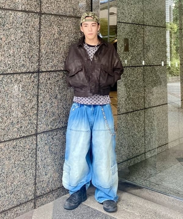 はるひむさんの「BEAMS WOMEN｜シープレザー ショート ジャケット」を使ったコーディネート