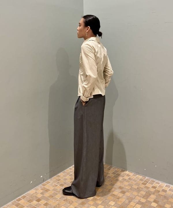 はるひむさんの「BEAMS WOMEN｜ストライプ ジップ シャツ」を使ったコーディネート