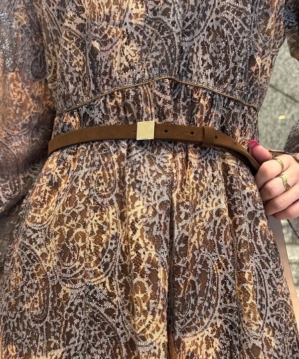 大槻 まひろさんの「BEAMS WOMEN｜RBS / ペイズリー レース プリント ワンピース」を使ったコーディネート