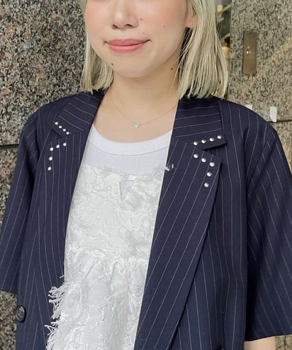 まゆちゃんさんの「BEAMS WOMEN｜フリンジ ジャカード キャミソール」を使ったコーディネート