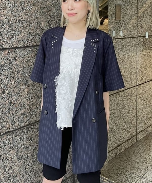 まゆちゃんさんの「BEAMS WOMEN｜フリンジ ジャカード キャミソール」を使ったコーディネート