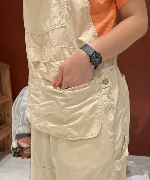 エノモト アミさんの「BEAMS WOMEN｜エプロン オーバーオール」を使ったコーディネート