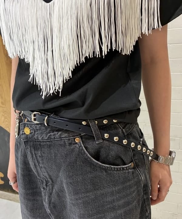 キラリさんの「BEAMS WOMEN｜【別注】Wrangler × maturely / フリンジ ショートスリーブ Tシャツ」を使ったコーディネート