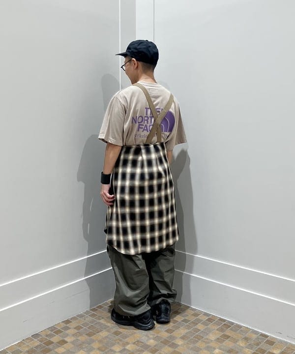 土田 達也さんの「BEAMS WOMEN｜オンブレチェック ビッグ シャツ」を使ったコーディネート