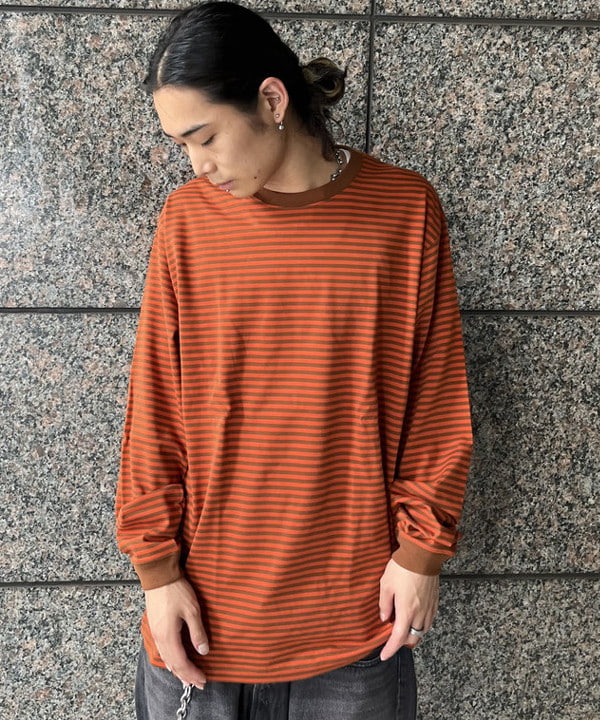 菊田 悠さんの「BEAMS WOMEN｜ボーダー ロングスリーブTシャツ」を使ったコーディネート