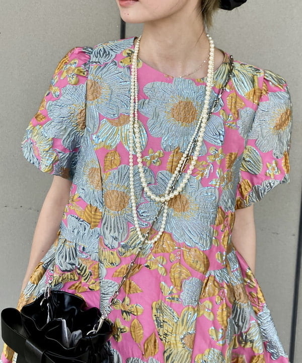 むりょさんの「BEAMS WOMEN｜リボン チェーン バッグ」を使ったコーディネート