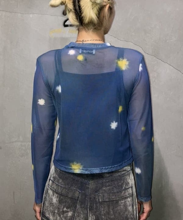 シマダリツコさんの「BEAMS WOMEN｜フロッキー デニム ワイド パンツ」を使ったコーディネート