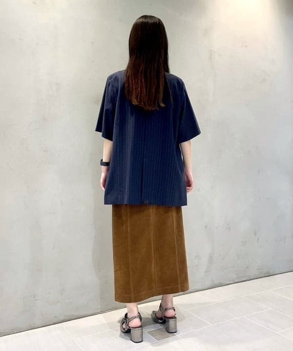 カタヤマ アヤさんの「BEAMS WOMEN｜ラペル ドット ハーフスリーブ ジャケット」を使ったコーディネート