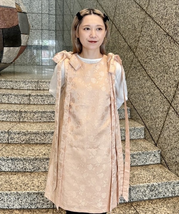 YABUさんの「BEAMS WOMEN｜sister jane / Serene Bow Mini Dress」を使ったコーディネート