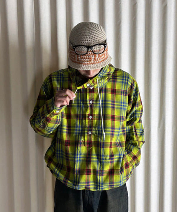 大野 滉太さんの「BEAMS WOMEN｜ワイドフィット リフレクター チェック フードシャツ」を使ったコーディネート