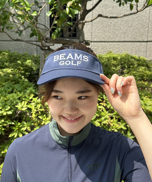 【美品】BEAMS GOLF　ボア　切り替え　ワンピース　ベージュ　ブラック BEAMS GOLF（ビームス ゴルフ）PURPLE LABEL / 切り替え 中綿