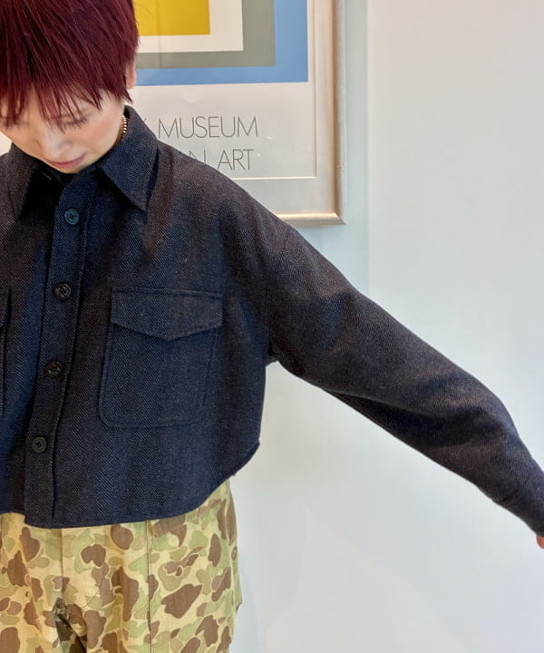 木村 梨香さんの「BEAMS WOMEN｜ショート ヘリンボーン CPO ジャケット」を使ったコーディネート