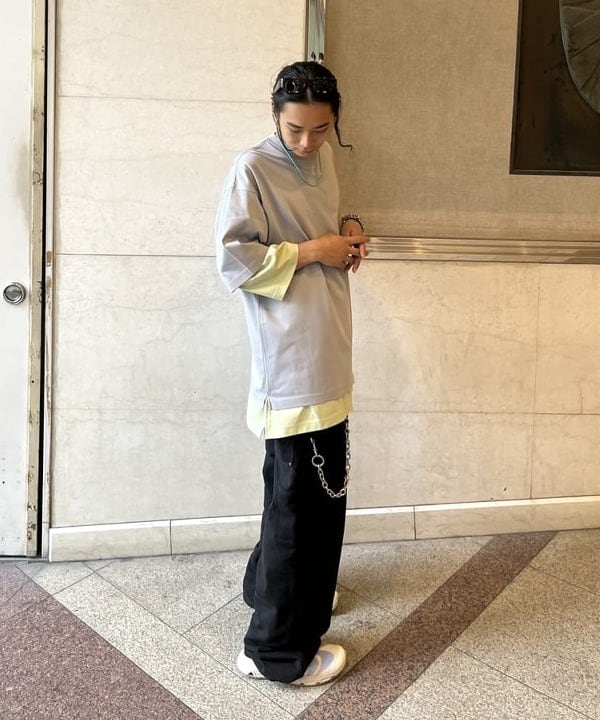 菊田 悠さんの「BEAMS WOMEN｜シルケット 8分袖 クルーネック Tシャツ」を使ったコーディネート