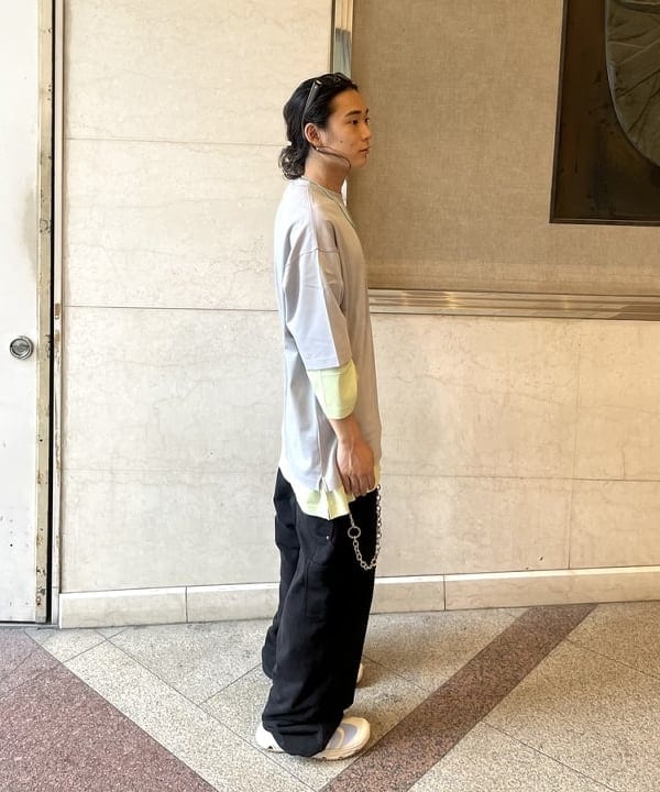 菊田 悠さんの「BEAMS WOMEN｜シルケット 8分袖 クルーネック Tシャツ」を使ったコーディネート